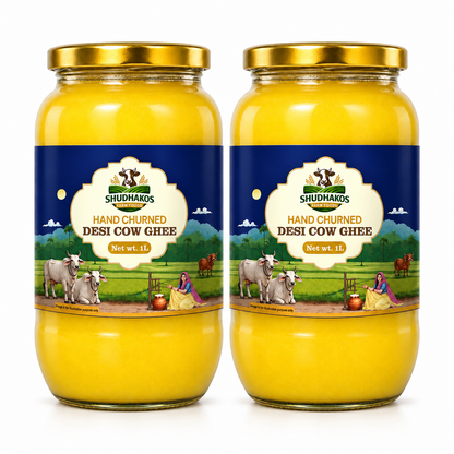 SHUDHAKOS Hand Churned Desi Cow Ghee 1L PO2