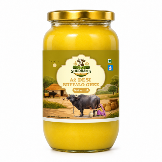 SHUDHAKOS A2 Desi Buffalo Ghee 1L