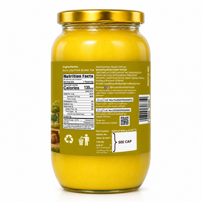 SHUDHAKOS A2 Desi Buffalo Ghee 1L