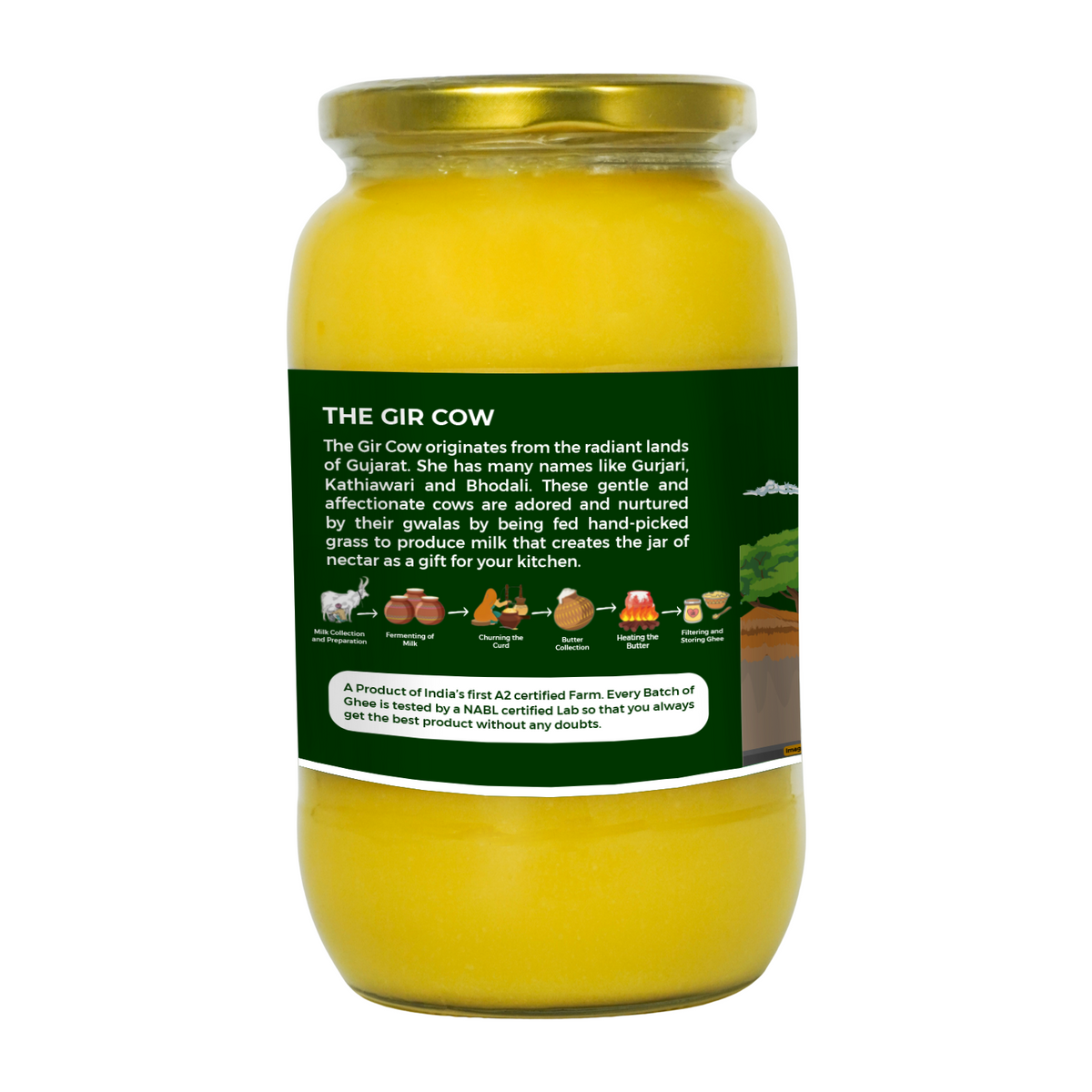 SHUDHAKOS A2 Gir Cow Ghee 1L