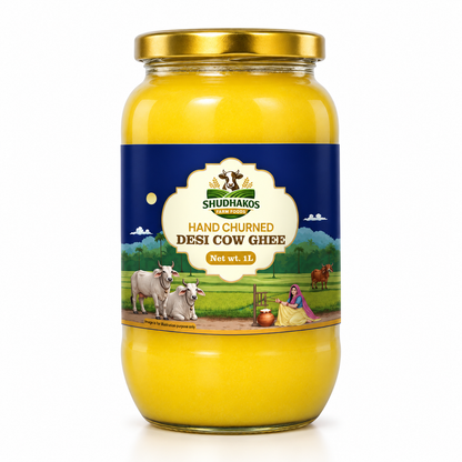 SHUDHAKOS Hand Churned Desi Cow Ghee 1L