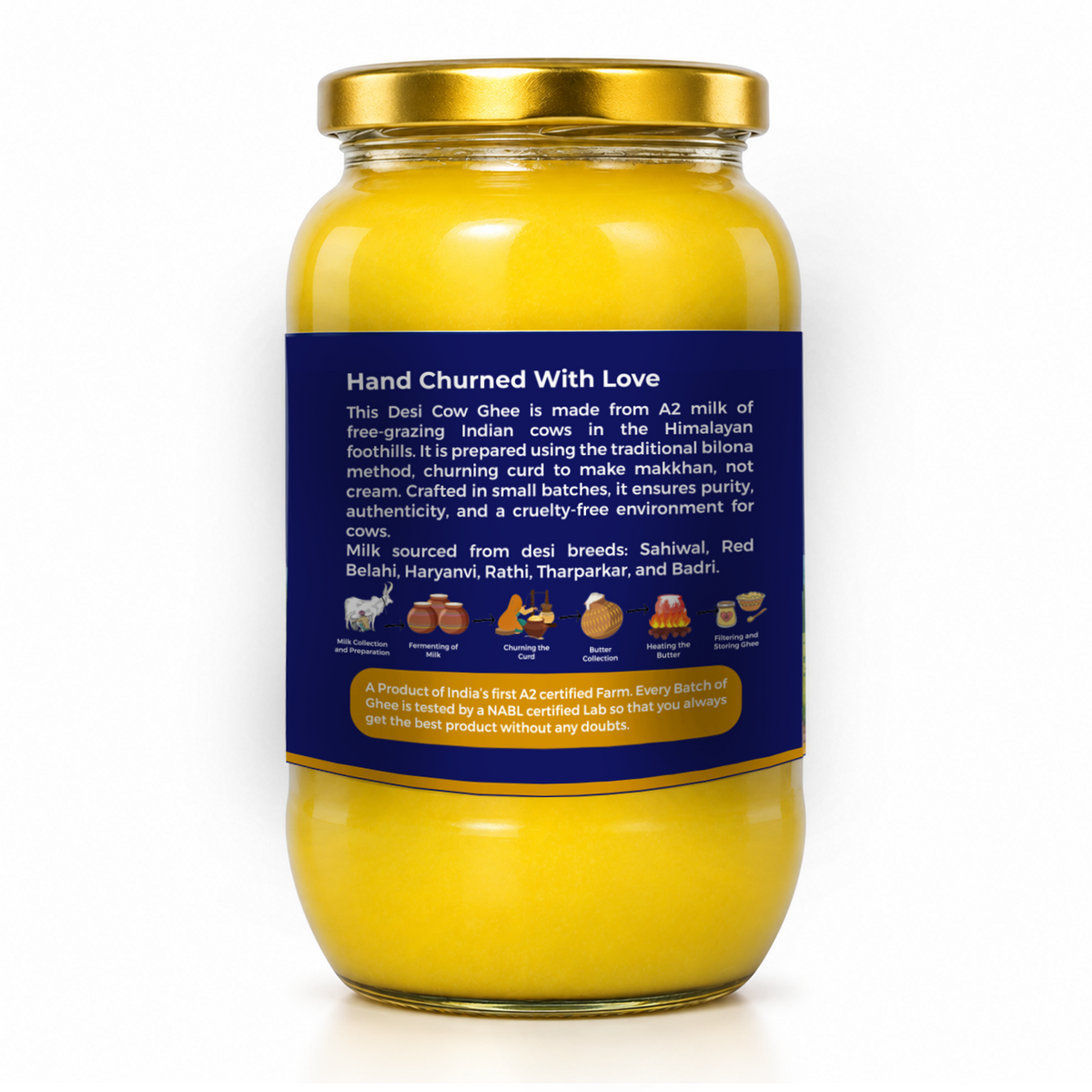 SHUDHAKOS Hand Churned Desi Cow Ghee 1L PO2